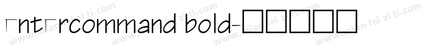 entercommand bold字体转换